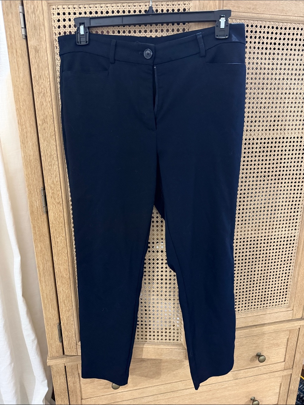 Ann Taylor Loft Women’s Curvy Navy Stretch Slim Dress Pants